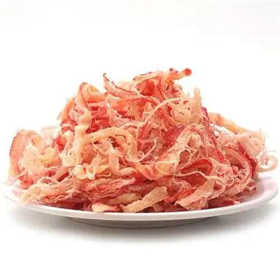 Blekksprut strimler rødt