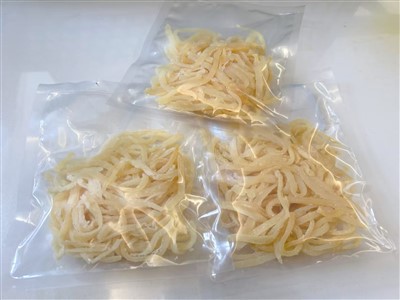 Strimler av blekksprut